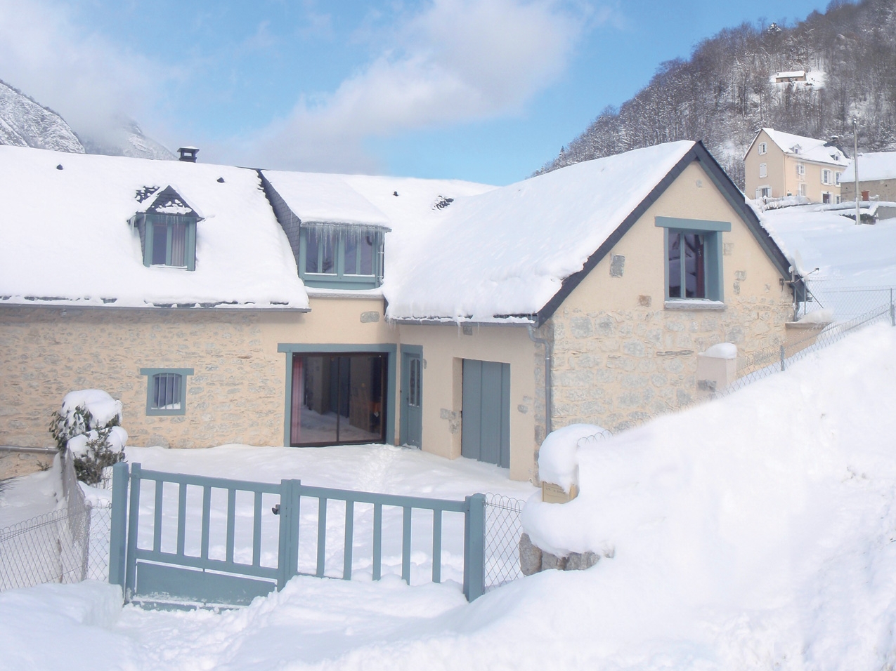 Gîte La Grange en hiver - Chalet pour 11 personnes