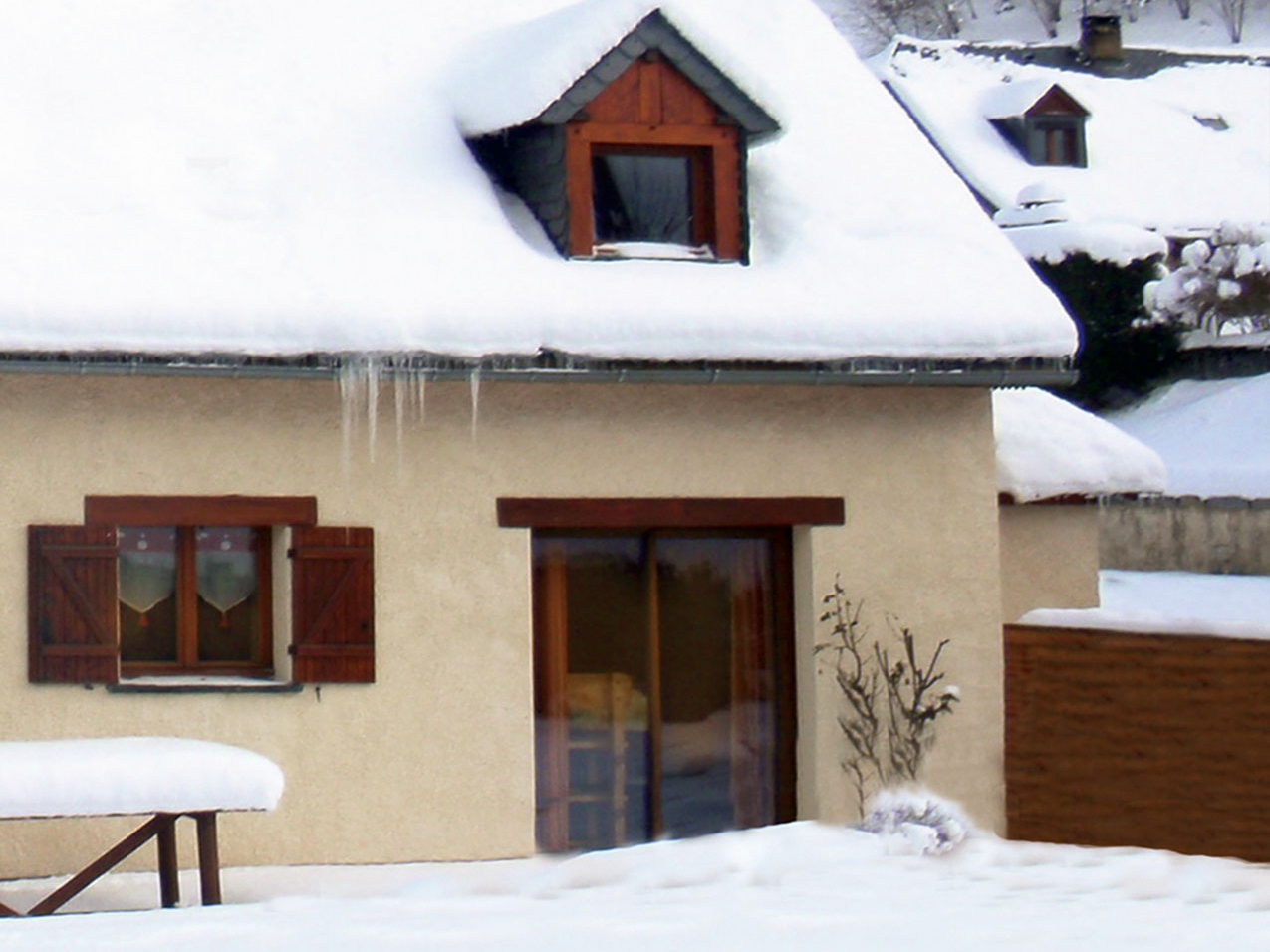 Chalet du Petit Ours Brun en hiver - Gîte pour 2 à 6 personnes